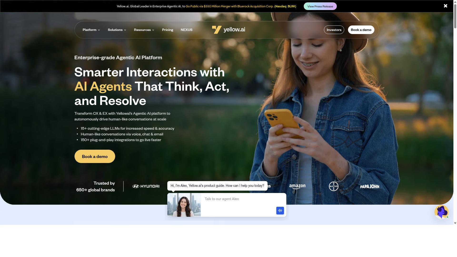 Yellow.ai website